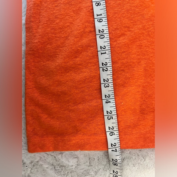 NWT: Aerie Lined Blend Oversize Short Sleeve Breezy Boyfriend T-shirt in Orange - Picture 8 of 8